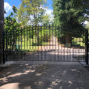 ALEKO Prague Style Steel Single Swing Driveway Gate (SAK96420)-SAKSBY