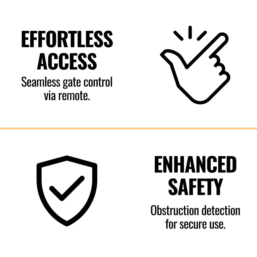 Aleko Single Swing Gate Operator Accessory Kit ACC4 SAK89034 Saksby - Product Features