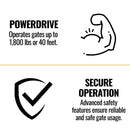 ALEKO Sliding Gate Opener Basic Kit AC1800 SAK84930 â Features