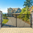ALEKO Sofia Style Steel Dual Swing Driveway Gate (SAK87214)-SASKBY