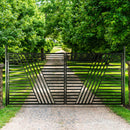 ALEKO Sofia Style Steel Dual Swing Driveway Gate (SAK87214)-SASKBY