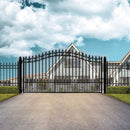 ALEKO St. Louis Style Steel Single Swing Driveway Gate (SAK34952)-SAK