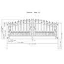 ALEKO Venice Style Steel Dual Swing Driveway Gate (SAK68025)-SAKSBY