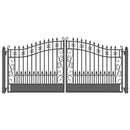 ALEKO Venice Style Steel Dual Swing Driveway Gate (SAK68025)-SAKSBY