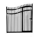 ALEKO Vienna Style Steel Dual Swing Driveway Gate With Built In Pedestrian Door (SAK75103)-SAKSBY