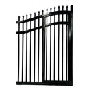 ALEKO Vienna Style Steel Dual Swing Driveway Gate With Built In Pedestrian Door (SAK75103)-SAKSBY