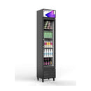 Alkcool SDGR15 Premium Slim Line Commercial Single Glass Door Refrigerator, 6.5 CF (SAK94718)