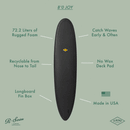 ALMOND SURFBOARD 8'0 R-SERIES JOY Surfboard With High Volume And Low-Rocker Design (SAK89013) - SAKSBY.com - Surfboard - SAKSBY.com