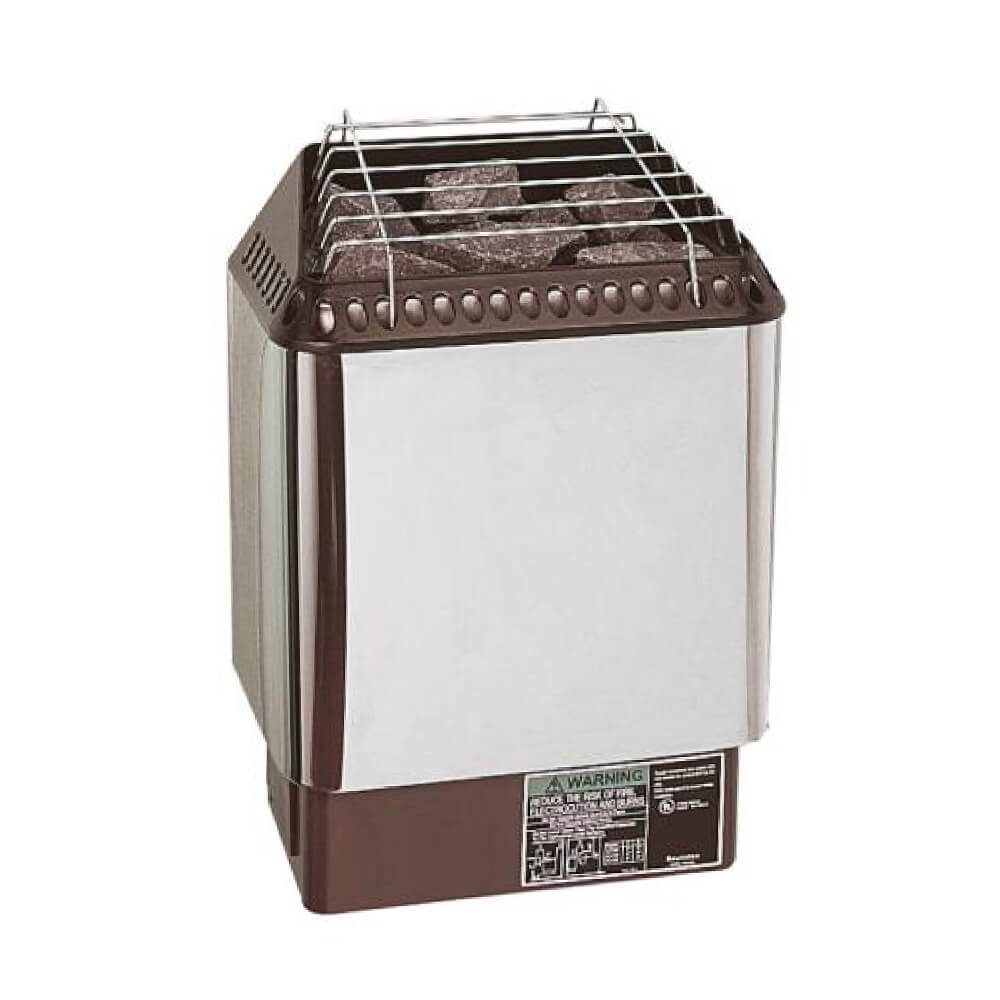 AMEREC Designer S Series Stainless Steel Sauna Wall Mounted Heater With Large Rock Capacity (SAK45630)-SAKSBY