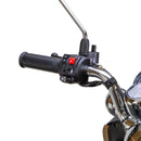 Bespoke Supreme Premium Electric Mobility Scooter With Electronic Speed Control 400lbs Red And White Sak28351 Saksby - Left Handle With Black Seat And Chrome Rims