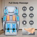 Bosscare Full Body 3D Zero Gravity Shiatsu Recline Massage Chair With Waist Heating White SAK37215 Saksby - Full Body Massage