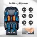 Bosscare Full Body 3D Zero Gravity Shiatsu Recliner Massage Chair With App Black SAK32840 Saksby -Features