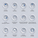 Bosscare Premium Full Body Zero Gravity Massage Chair With AI Voice And App Control Gray SAK35970 Saksby - Features