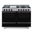 CBO 48" ALL GAS Range With Open Burners SAKSBY - Black Regular View