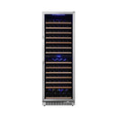EDGESTAR 141 Bottle Capacity Freestanding Dual Zone Wine Cooler With Interior Lighting, 24" (SAK49245)-SAKSBY