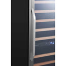 EDGESTAR 141 Bottle Capacity Freestanding Dual Zone Wine Cooler With Interior Lighting, 24" (SAK49245)-SAKSBY