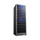 EDGESTAR 141 Bottle Capacity Freestanding Dual Zone Wine Cooler With Interior Lighting, 24" (SAK49245)-SAKSBY