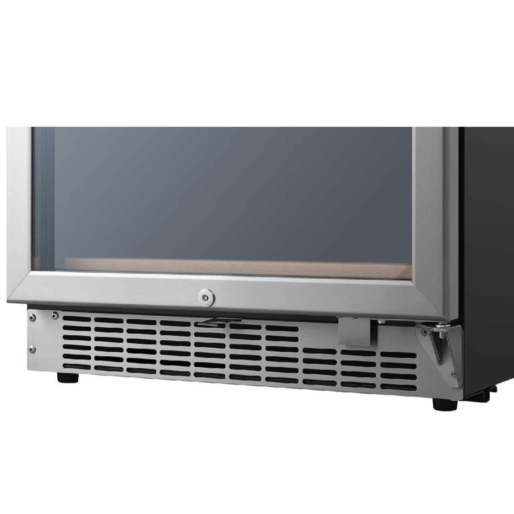 EDGESTAR 141 Bottle Capacity Freestanding Dual Zone Wine Cooler With Interior Lighting, 24" (SAK49245)-SAKSBY