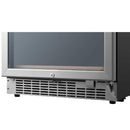 EDGESTAR 141 Bottle Capacity Freestanding Dual Zone Wine Cooler With Interior Lighting, 24" (SAK49245)-SAKSBY