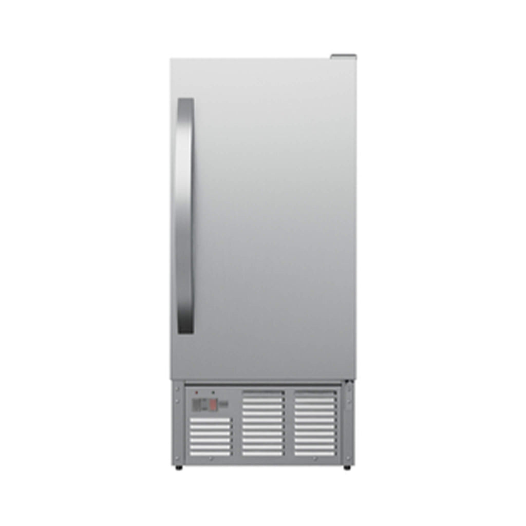 Edgestar 15 Inch Outdoor Undercounter Ice Maker With 50 Pounds Daily Ice Production SAK847200 Saksby - Front View