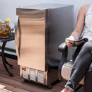 EDGESTAR 15" Outdoor Undercounter Ice Maker With 50 Pounds Daily Ice Production (SAK847200-SAKSBY