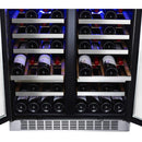 EDGESTAR 30" Wide 56 Bottle Capacity Built In French Door Wine Cooler With Door Locks (SAK56381)-SAKSBY
