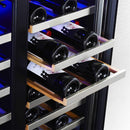 EDGESTAR 30" Wide 56 Bottle Capacity Built In French Door Wine Cooler With Door Locks (SAK56381)-SAKSBY