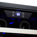 EDGESTAR 30" Wide 56 Bottle Capacity Built In French Door Wine Cooler With Door Locks (SAK56381)-SAKSBY