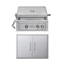 EDGESTAR 60K BTU 30" Natural Gas Built-In Grill With Lighted Grill Area and Double Access Doors (SAK82568)-SAKSBY