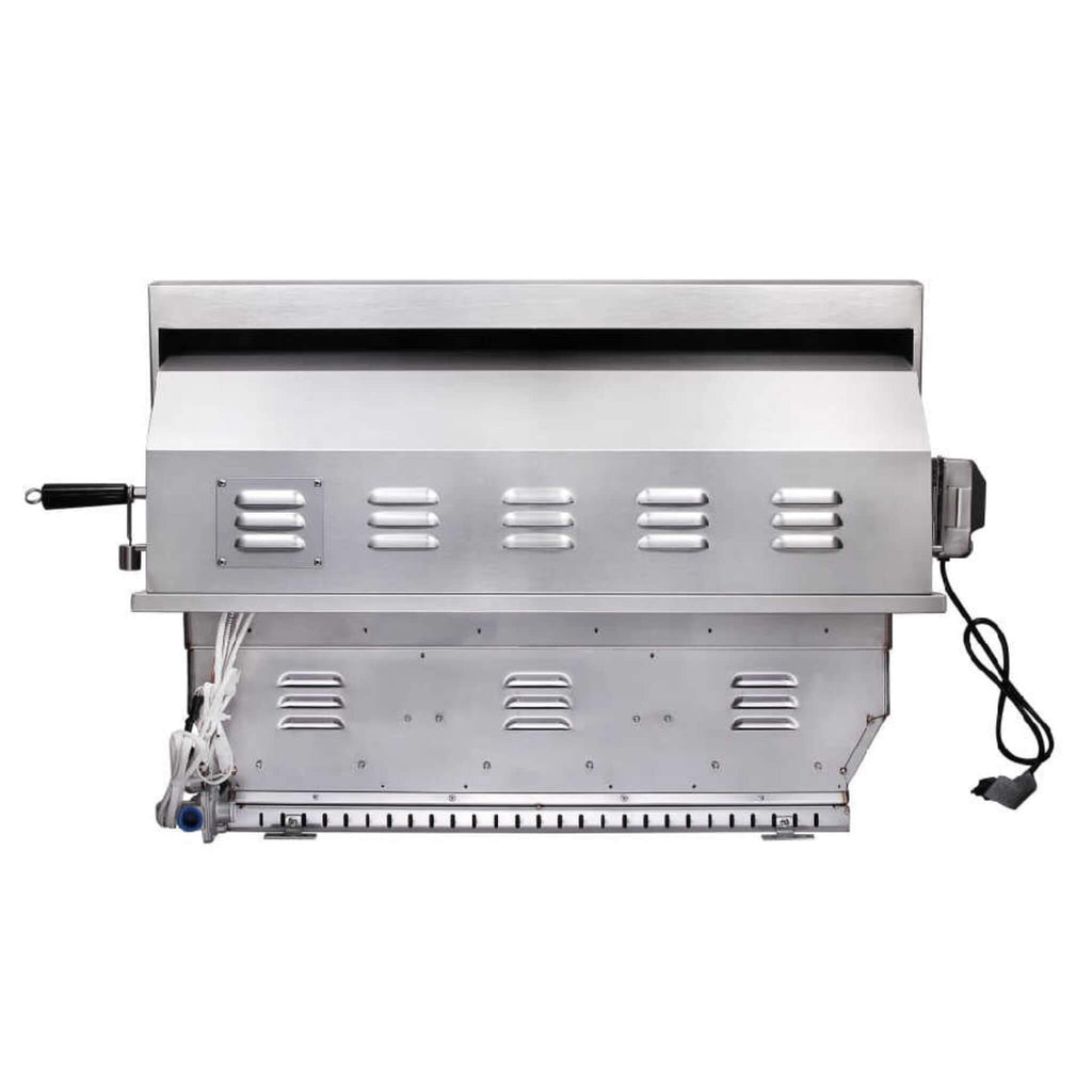 EDGESTAR 60K BTU Natural Gas Outdoor Built In Grill With Rotisserie And LED Lighting, 30" (SAK52871)-SAKSBY