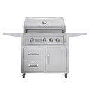 EDGESTAR 89000 BTU 36" Liquid Propane Freestanding LED Lighting Grill Cart With Rotisserie (SAK85914)-SAKSBY