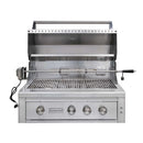 EDGESTAR 89000 BTU 36" Natural Gas Freestanding Lighting Knobs Grill Cart With Rotisserie (SAK12573)-SAKSBY