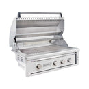 EDGESTAR 89000 BTU 36" Natural Gas Freestanding Lighting Knobs Grill Cart With Rotisserie (SAK12573)-SAKSBY