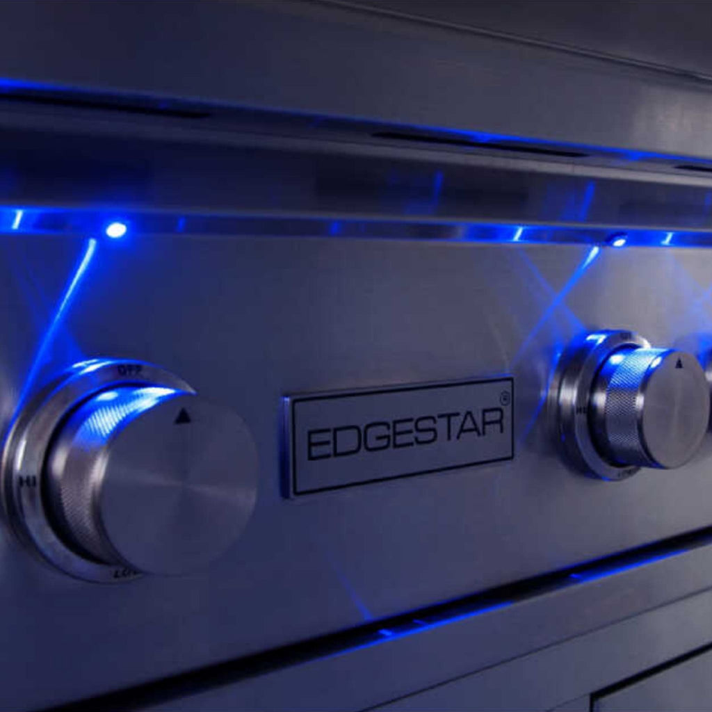 EDGESTAR 89000 BTU 36" Natural Gas Freestanding Lighting Knobs Grill Cart With Rotisserie (SAK12573)-SAKSBY