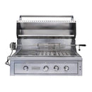 EDGESTAR 89000 BTU 42" Wide Natural Gas Free Standing Grill Cart With Rotisserie And Lighted Knobs (SAK56935)-SAKSBY