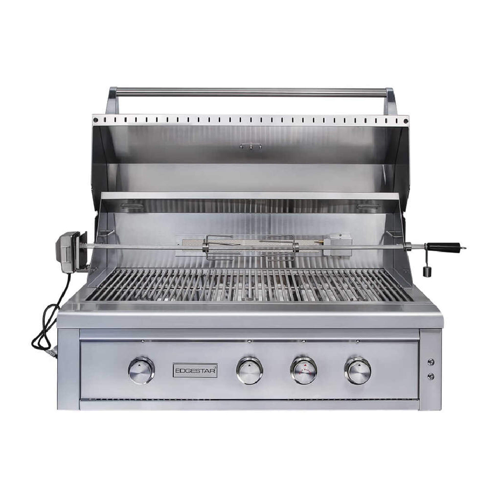 EDGESTAR 89K BTU Built In Grill with Rotisserie and LED Lighting, 42" (SAK17368)-SAKSBY