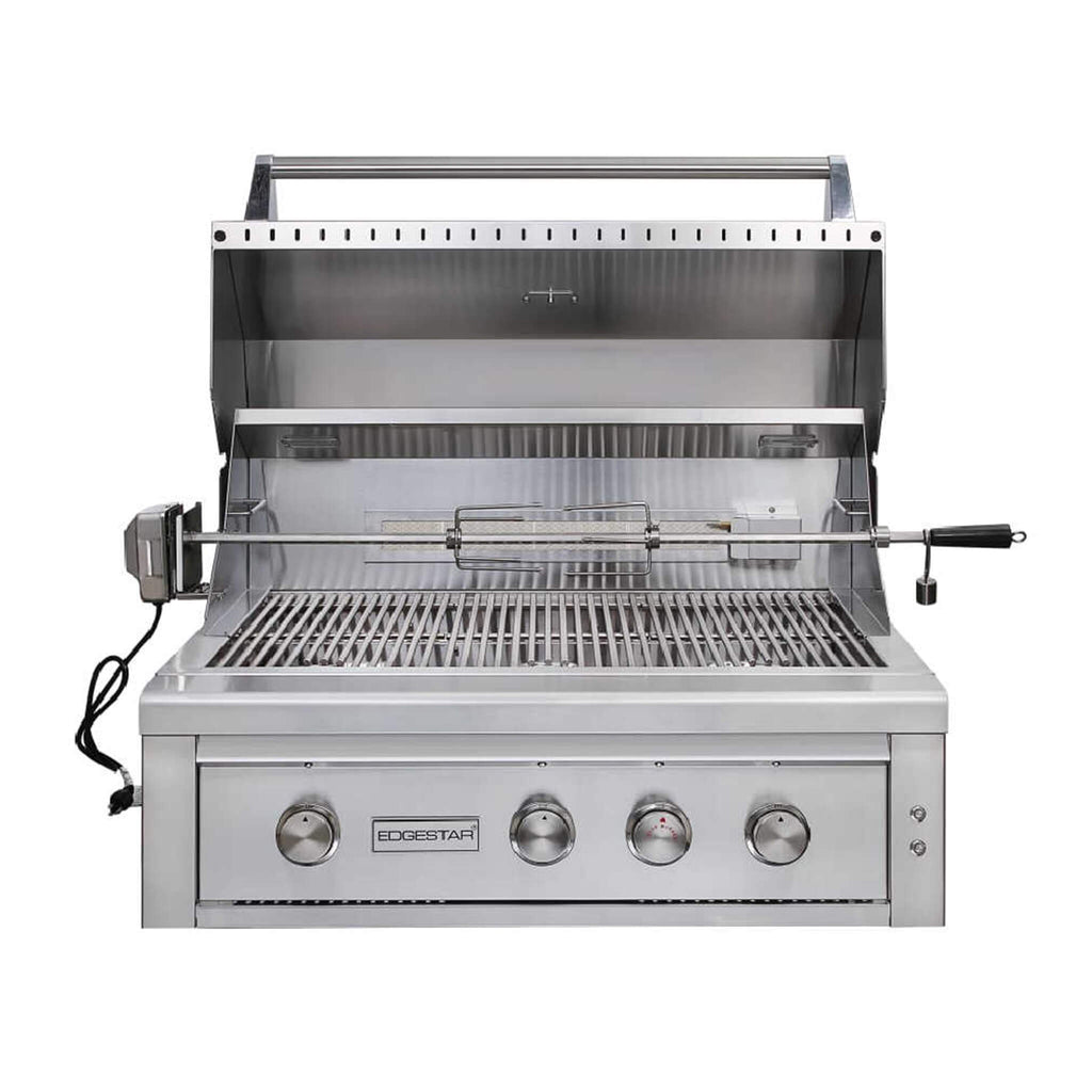 EDGESTAR 89K BTU Built In Grill With Rotisserie and LED Lighting, 36" (SAK49230)-SAKSBY