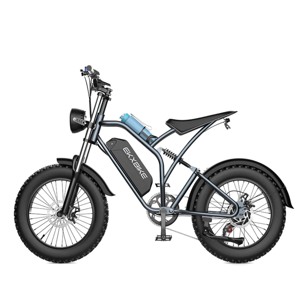 EKX T1 1000W 48V/20AH Electric Mountain EBike With 20" Fat Tires (SAK58340) SAKSBY - Left View