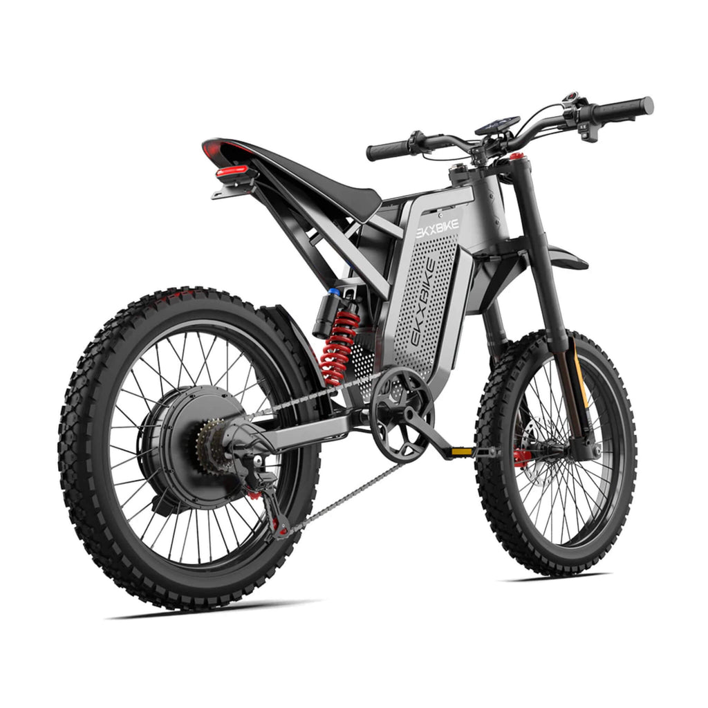 EKX X21 Max Electric Motorcycles 3000W Brushless Gearless Motors 85 KMH Speed Adult Off Road Ebike (SAK48016) SAKSBY - Back Right View