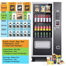 EPX 5ft Snacks And Drinks Combo Vending Machine With Refrigeration And Bill Acceptor SAK51689 Saksby - Configuration