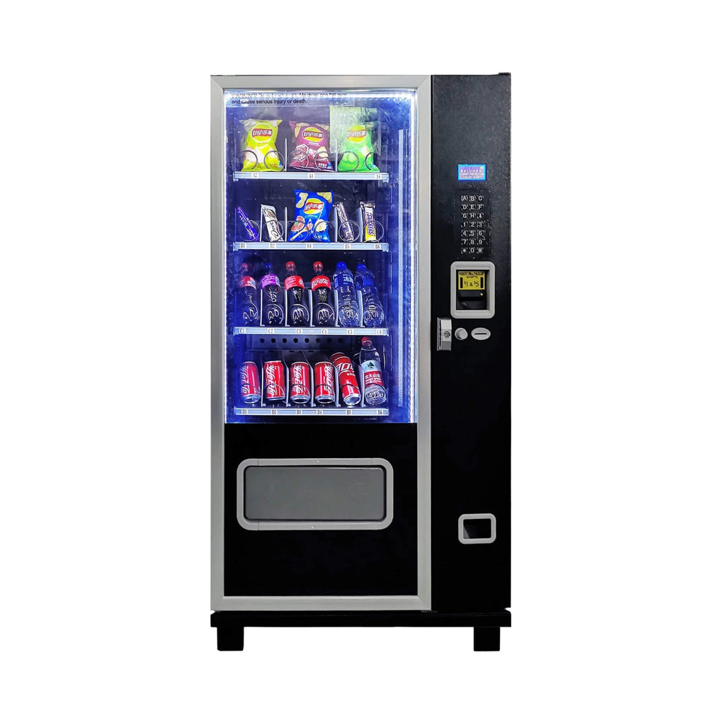 EPX 5ft Snacks And Drinks Combo Vending Machine With Refrigeration And Bill Acceptor SAK51689 Saksby -Front View
