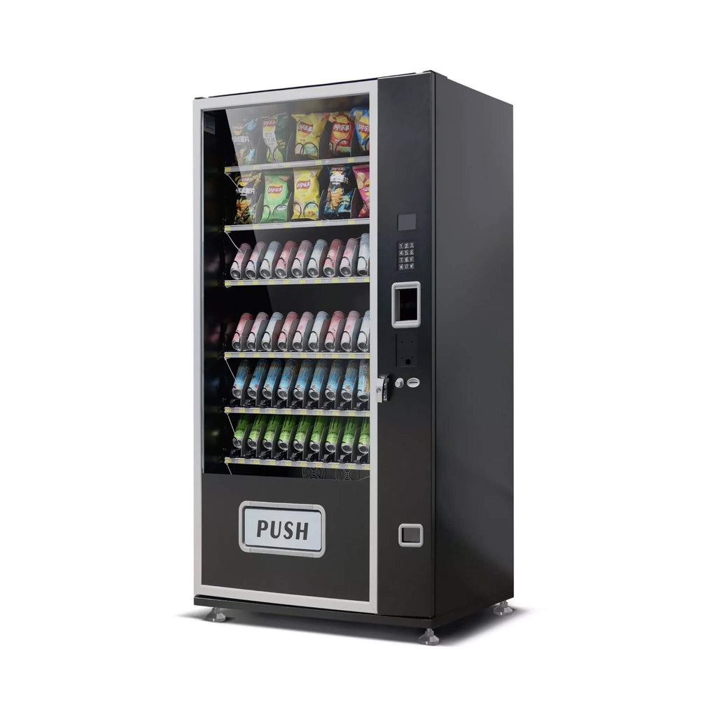 EPX Extra Large 6ft Snacks And Drinks Combo Vending Machine With Dual Zone Refrigeration And Bill Acceptor EP G660 SAK12960 Saksby - Front Left View