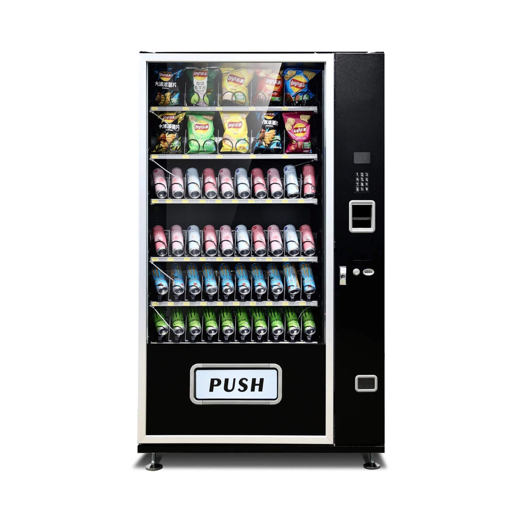 EPX Extra Large 6ft Snacks And Drinks Combo Vending Machine With Dual Zone Refrigeration And Bill Acceptor EP G660 SAK12960 Saksby - Front View