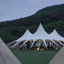 Extra Large Portable Waterproof Multifunctional Outdoor Rain Tarp Canopy (SAK31623) - Saksby Wholesale - Lifestyle In Front Of Mountain With Trees