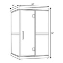 FINNMARK 2-Person Full-Spectrum Home Infrared Sauna With Built In LCD Touchscreen Controller (SAK94731) - SAKSBY Dimensions View
