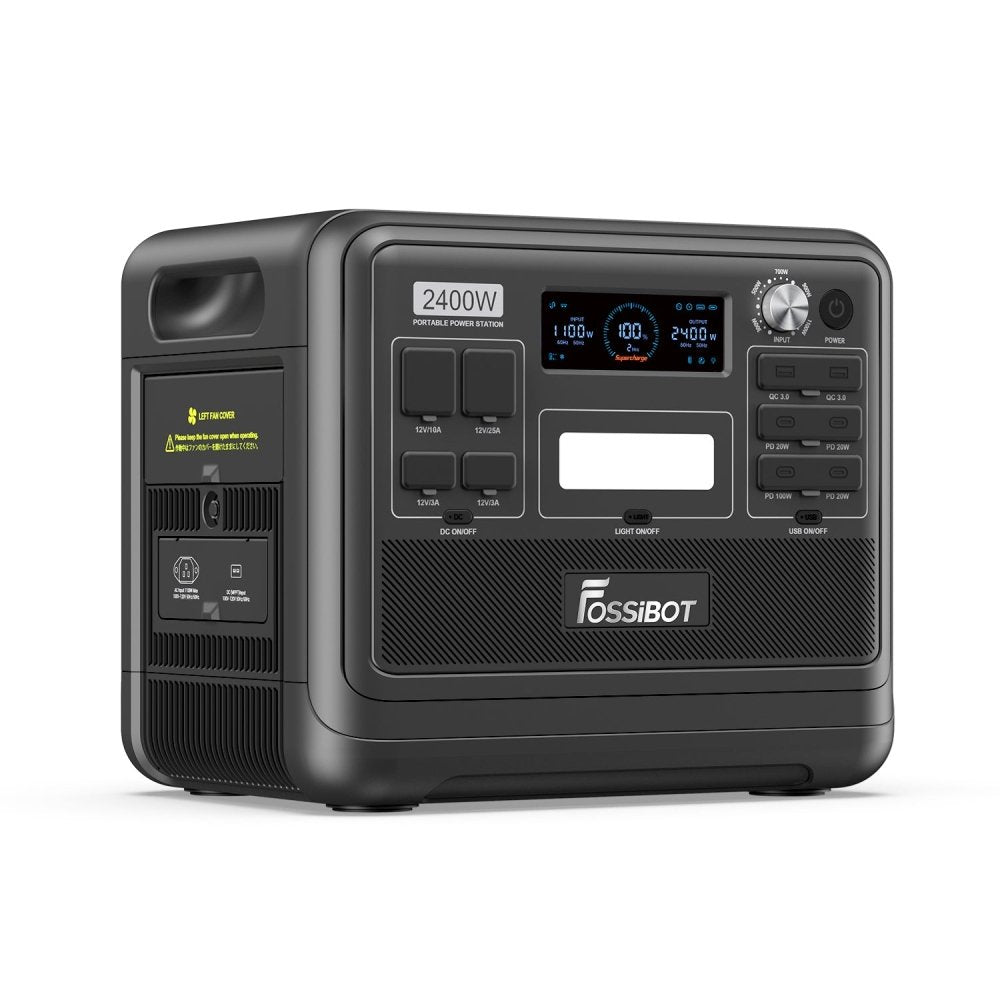 FOSSiBOT F2400 Portable Power Station With Ultra-Fast Charging & Quiet Operation, 2400W (SAK22841) - SAKSBY.com - Portable Power Stations - SAKSBY.com