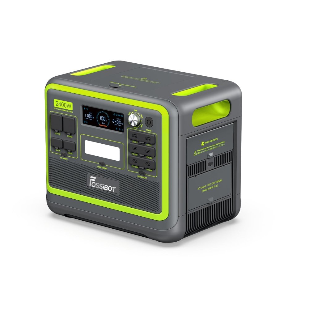 FOSSiBOT F2400 Portable Power Station With Ultra-Fast Charging & Quiet Operation, 2400W (SAK22841) - SAKSBY.com - Portable Power Stations - SAKSBY.com