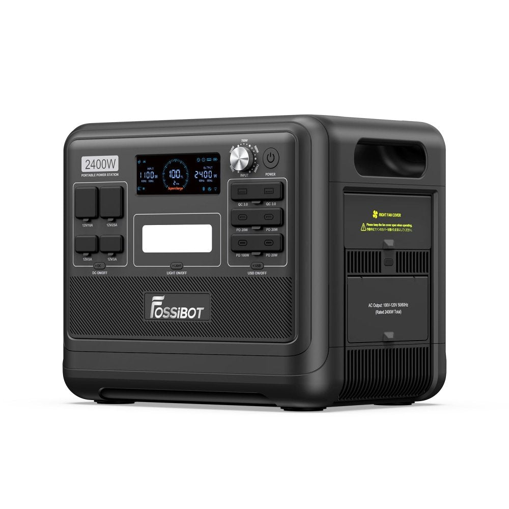 FOSSiBOT F2400 Portable Power Station With Ultra-Fast Charging & Quiet Operation, 2400W (SAK22841) - SAKSBY.com - Portable Power Stations - SAKSBY.com