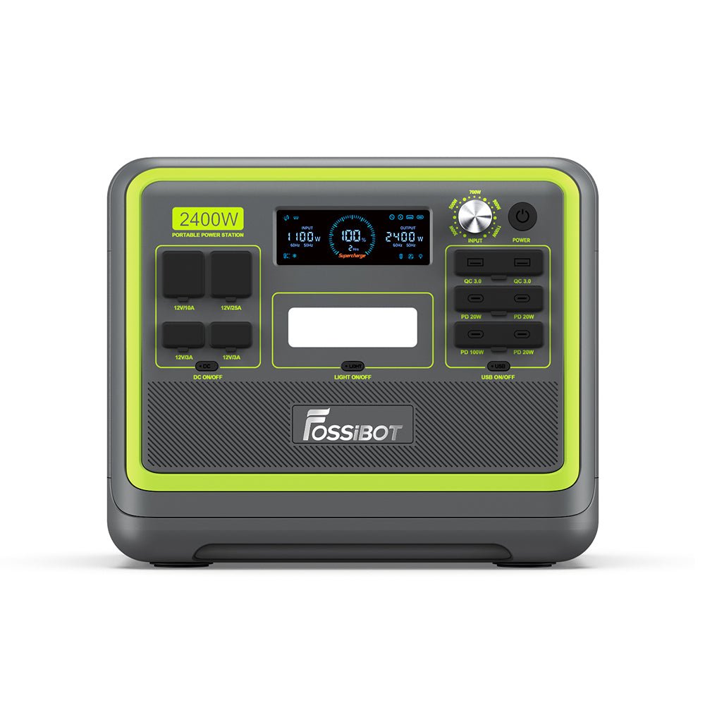 FOSSiBOT F2400 Portable Power Station With Ultra-Fast Charging & Quiet Operation, 2400W (SAK22841) - SAKSBY.com - Portable Power Stations - SAKSBY.com