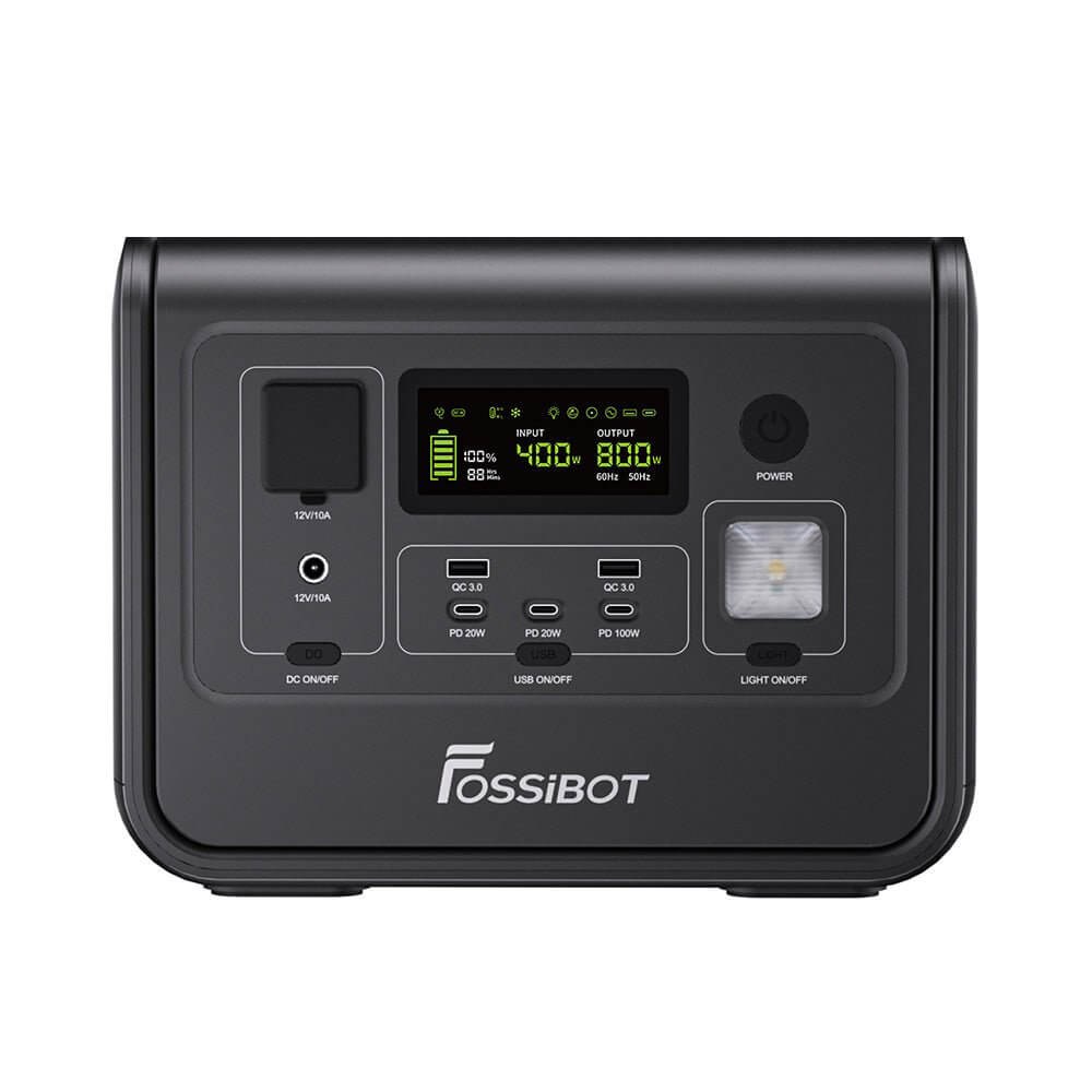 Fossibot F800 800W 512Wh Portable Fast Charging Power Station With 8 Device Outputs (SAK58462)